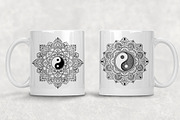 Yin-Yang Mandala, an Illustration by Katika Shop (Thumbnail 2 of 3)