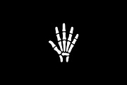 Skeleton Hand Silhouette Vector, an Object Illustration by Vectorium Studio (Thumbnail 2 of 4)
