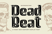 Dead Beat, a Slab Serif Font by Loudoun Design Co. (Thumbnail 1 of 6)