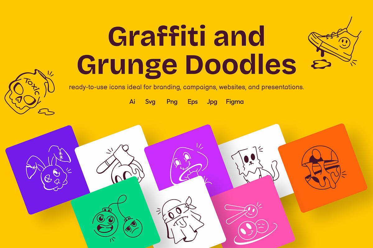 Graffiti and Grunge Doodles, an Outline Icon by Vectors Market (Photo 1 of 9)
