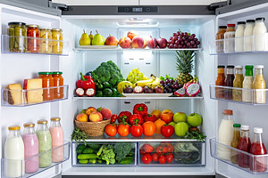 Well Stocked Refrigerator with Fresh Produce, a Food & Drink Photo by Davizro's Market