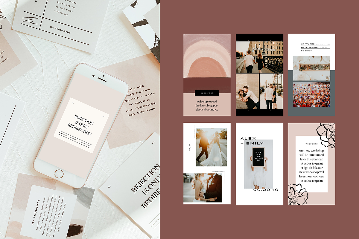 Modern Art Instagram Template Bundle, a Social Media Template by Brighten Made (Photo 3 of 4)