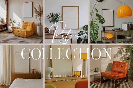 Frame Mockup Bundle - Retro Style