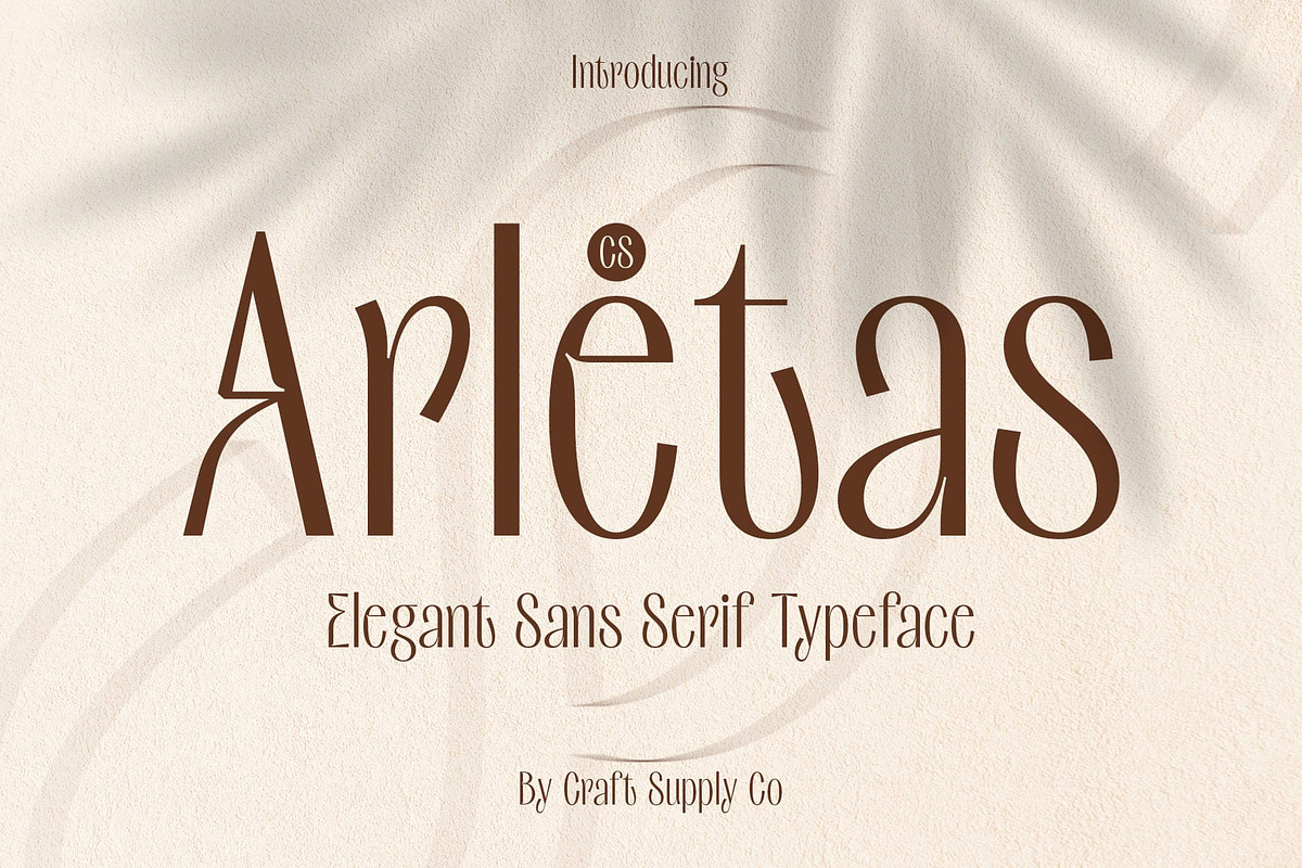 CS Arletas – Condensed Font, a Sans Serif Font by Craft Supply Co. (Photo 1 of 8)