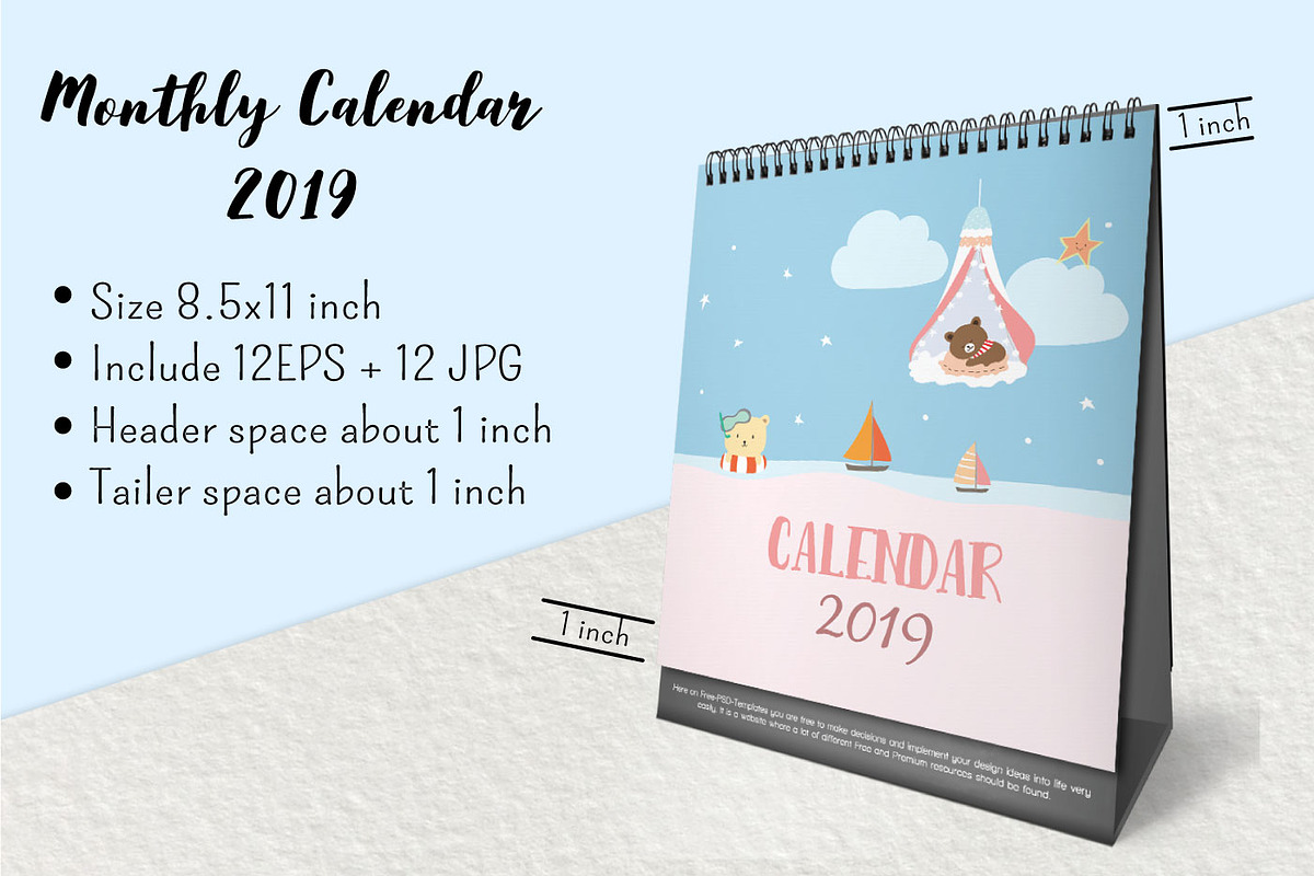 Adorable animal calendar 1# 2019, an Animal Illustration by Piixypeach (Photo 2 of 9)