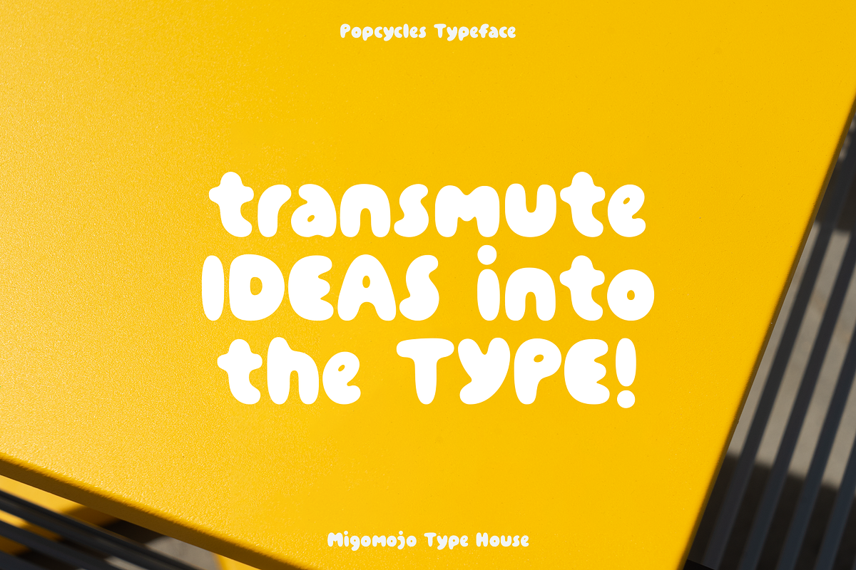 Popcycles Display Font, a Handwritten Font by Migomojo Type House (Photo 3 of 12)