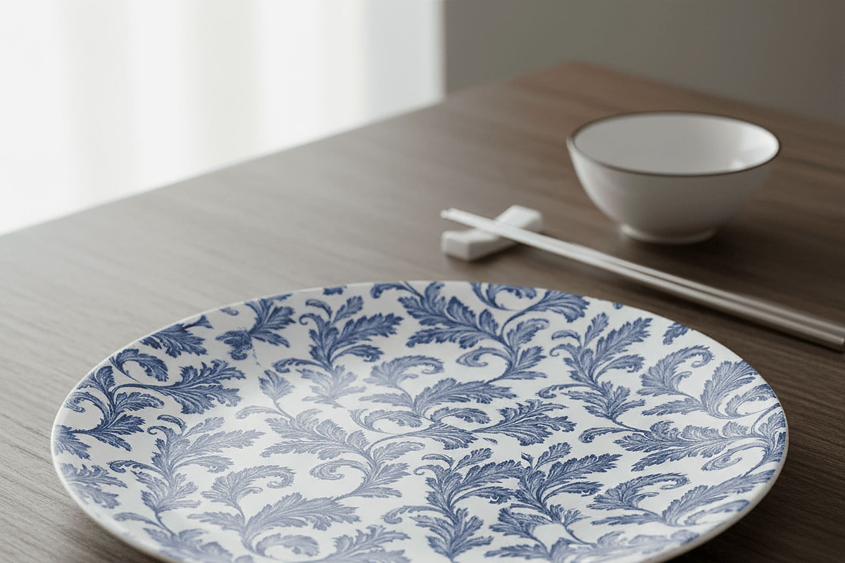Blue Toile de Jouy Pattern Paper Set, a Pattern Graphic by Maishop (Photo 11 of 15)
