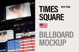 Billboard mockup on Times Square, NY