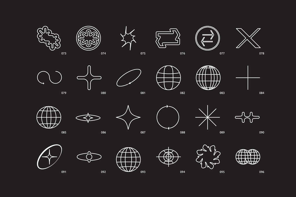 96 Linear Vector Shapes, a Graphic by Vanzyst (Photo 5 of 7)