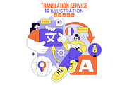 10 Multilingual Translation Service, an Education Illustration by denayunebgt (Thumbnail 1 of 4)