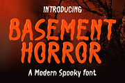 Basement Horror - Modern Spooky Font, a Handwritten Font by MaikoHatta (Thumbnail 1 of 5)