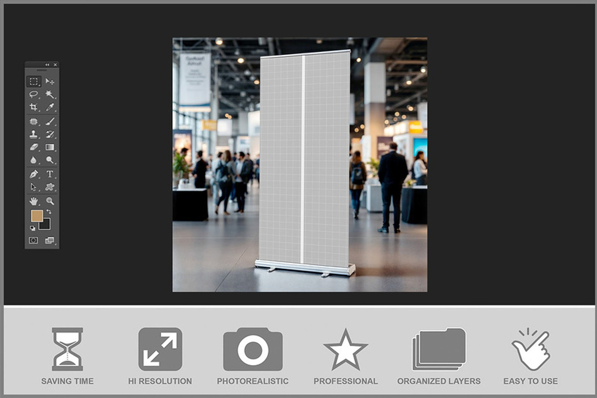 Trade Show Exhibition Floor Rollup M, a Product Mockup by Bruno's Shop (Photo 2 of 3)