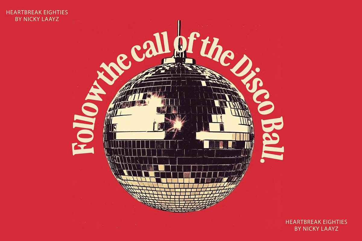 Heartbreak Eighties Retro Serif, a Serif Font by Nicky Laatz (Photo 32 of 35)