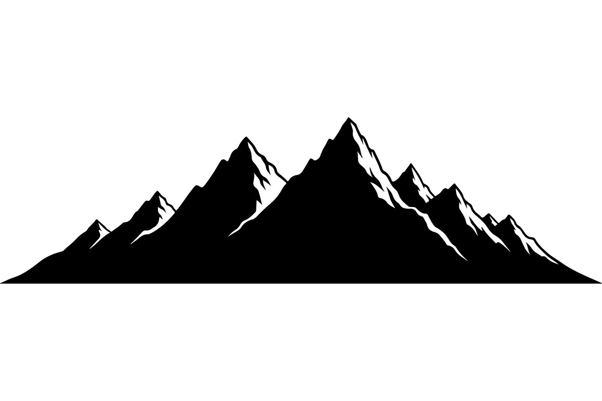 Mountain Landscape Silhouette, a Decorative Illustration by Designer_Momina (Photo 12 of 19)