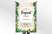 Tropical Day PSD Flyer Template, a Flyer Template by PixelsDesign (Thumbnail 3 of 3)