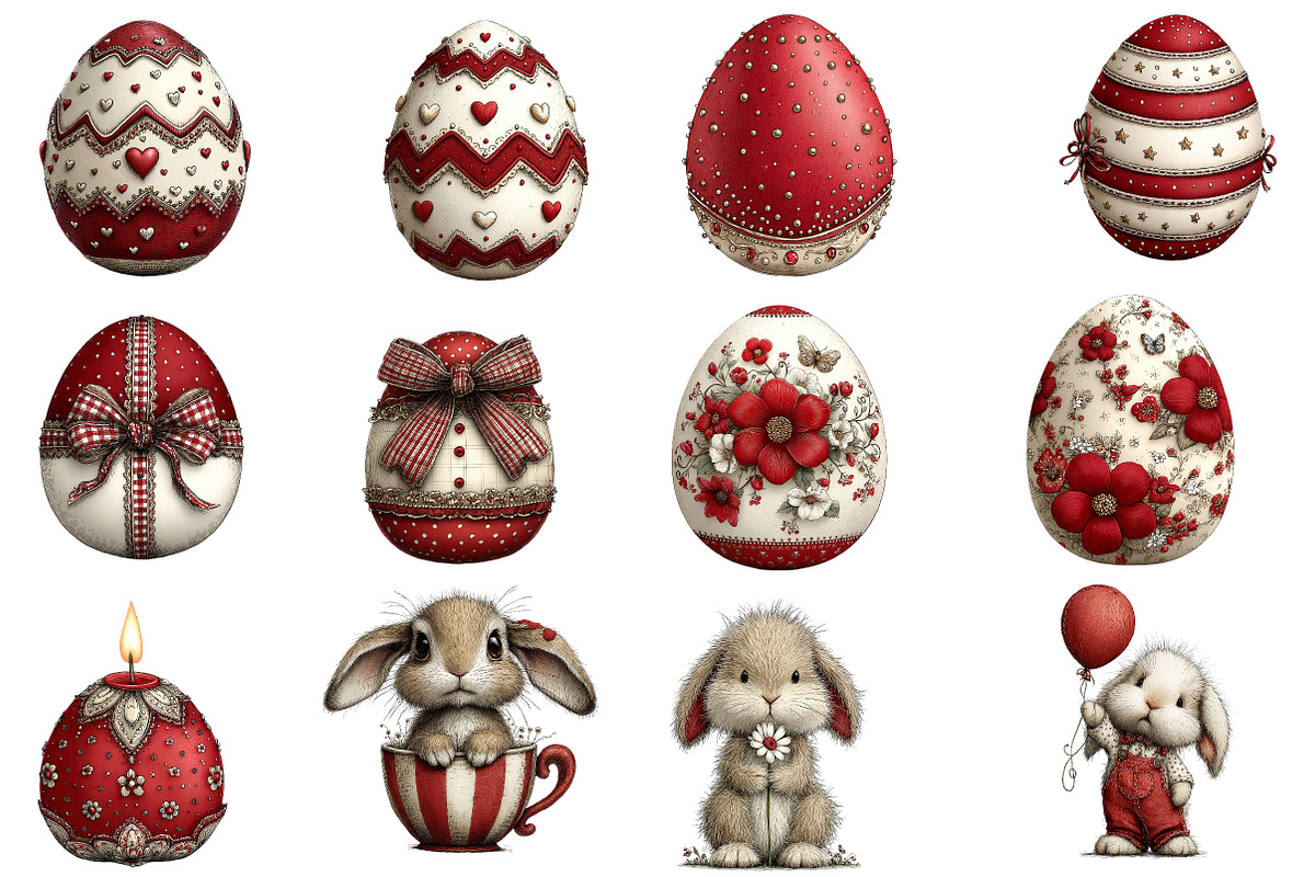 Whimsical Easter Clipart, an Illustration by Designworld (Photo 5 of 7)