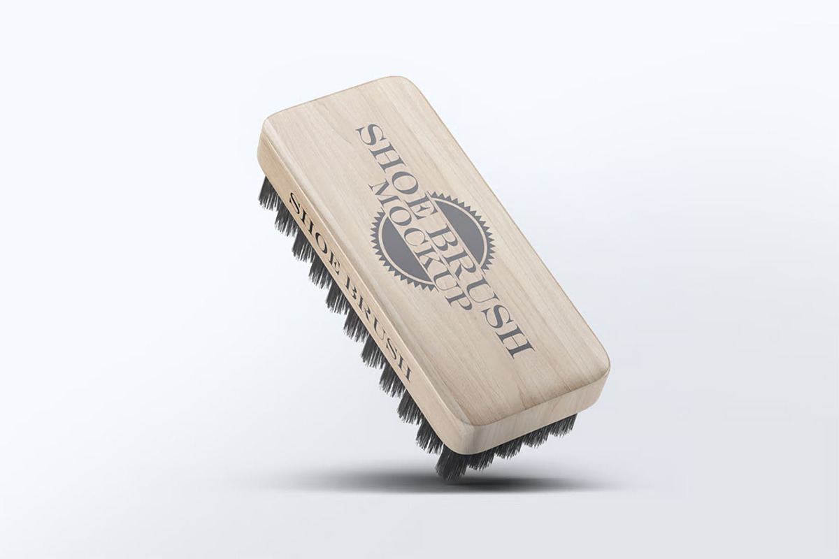 Shoe Brush Mock-Up, a Product Mockup by DesignRushMarket (Photo 8 of 9)