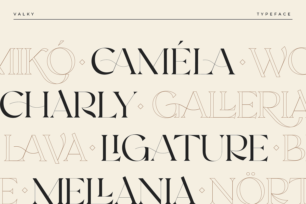Valky Classic Modern Typeface, a Serif Font by Kaligra.co (Photo 28 of 30)