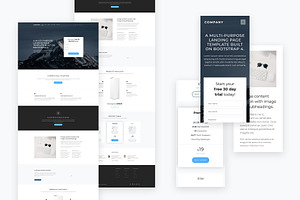 Multipurpose Landing Page Bootstrap