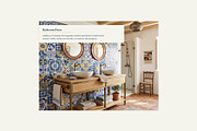 Azulejo Tiles Wall Mural Print, a Wallpaper Graphic by ilonitta (Thumbnail 8 of 10)