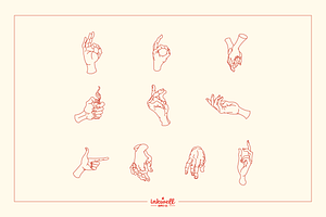 Vector Hand Illustrations Set 2