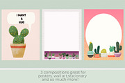 Cactus Garden Clipart Set, an Illustration by Bridgett Stahlman Design (Thumbnail 5 of 10)