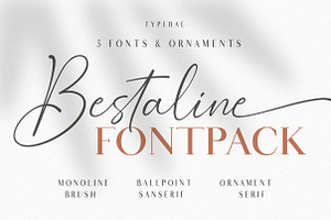 Bestaline - 5 Fonts & Ornaments