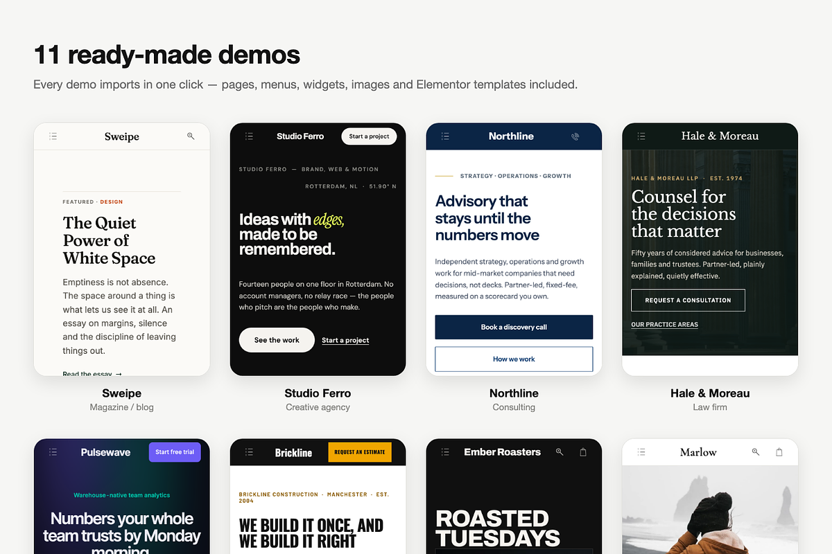 Sweipe | Elementor WordPress Theme, a WordPress Template by Mobius Studio (Photo 2 of 2)