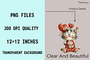 Valentine Cat Clipart Bundle., an Illustration by SVGArt (Thumbnail 5 of 10)