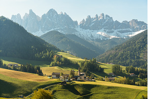 Visit Italy. Framed by towering, a Nature Photo by AD Stock Images