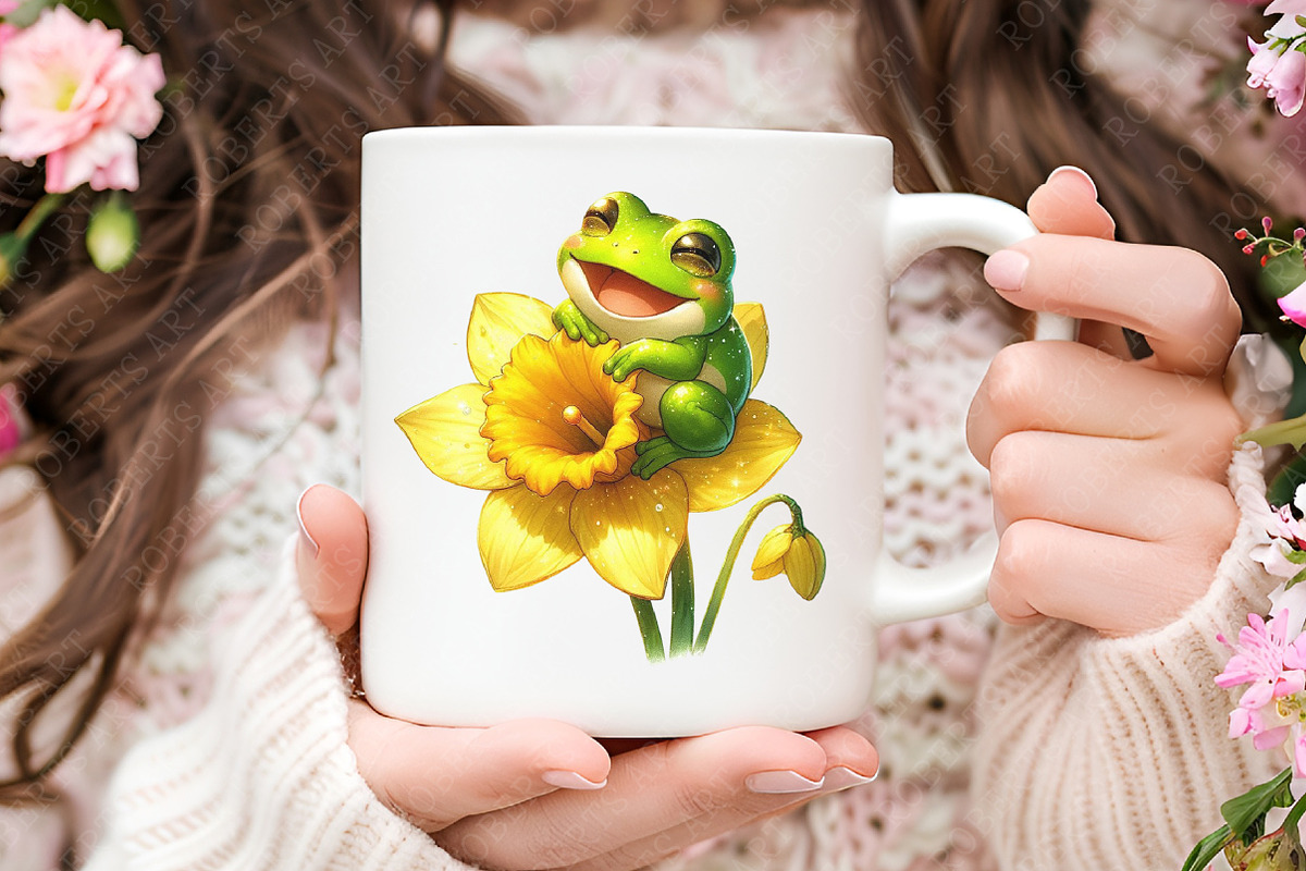 Botanical Summer Amphibians & PNG, a Seasonal Illustration by RobertsArt (Photo 5 of 7)