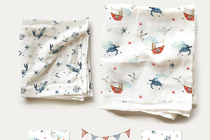 Sea Patterns Kids Graphic Collection