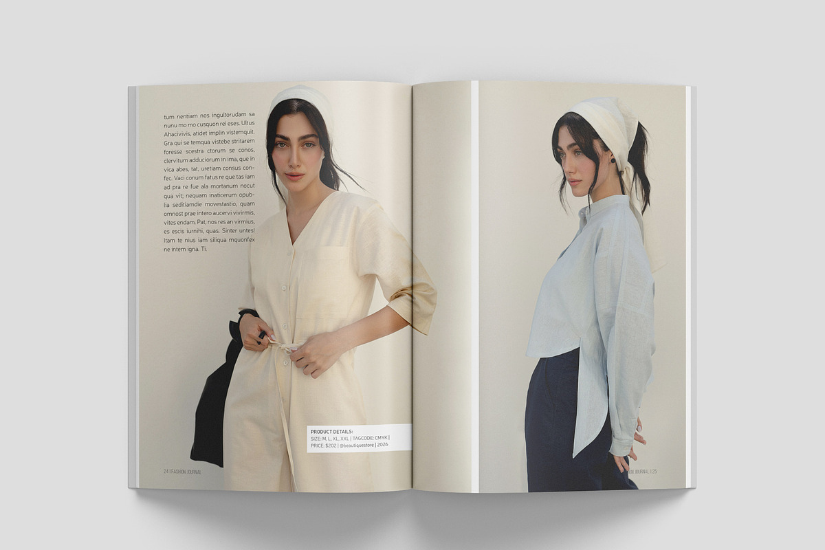A5 Fashion Journal, a Brochure Template by Bookrak Graphic Design (Photo 8 of 9)