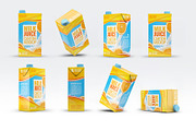Milk or Juice Carton Mockup, an Advertising Mockup by Hubzway (Thumbnail 1 of 7)
