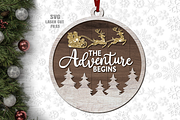 Adventure Christmas Ornament SVG, a Graphic by Cloud9DesignSVG (Thumbnail 1 of 4)