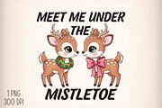 Vintage Christmas Png Reindeer PNG, an Illustration by Daily.Designs (Thumbnail 1 of 5)