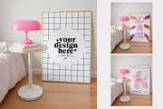 Hot Pink Bedroom Frame Mockup (2x3), a Household Mockup by isjakimockups (Thumbnail 2 of 6)