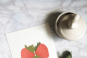 digital strawberry illustrations, an Illustration by pinkdrinksoul (Thumbnail 3 of 4)