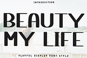 Beauty My Life, a Script Font by FreshTypeINK (Thumbnail 1 of 8)
