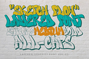 Sketch Flow - Layered Graffiti Font, a Blackletter Font by SemutHitam Creative (Thumbnail 4 of 6)