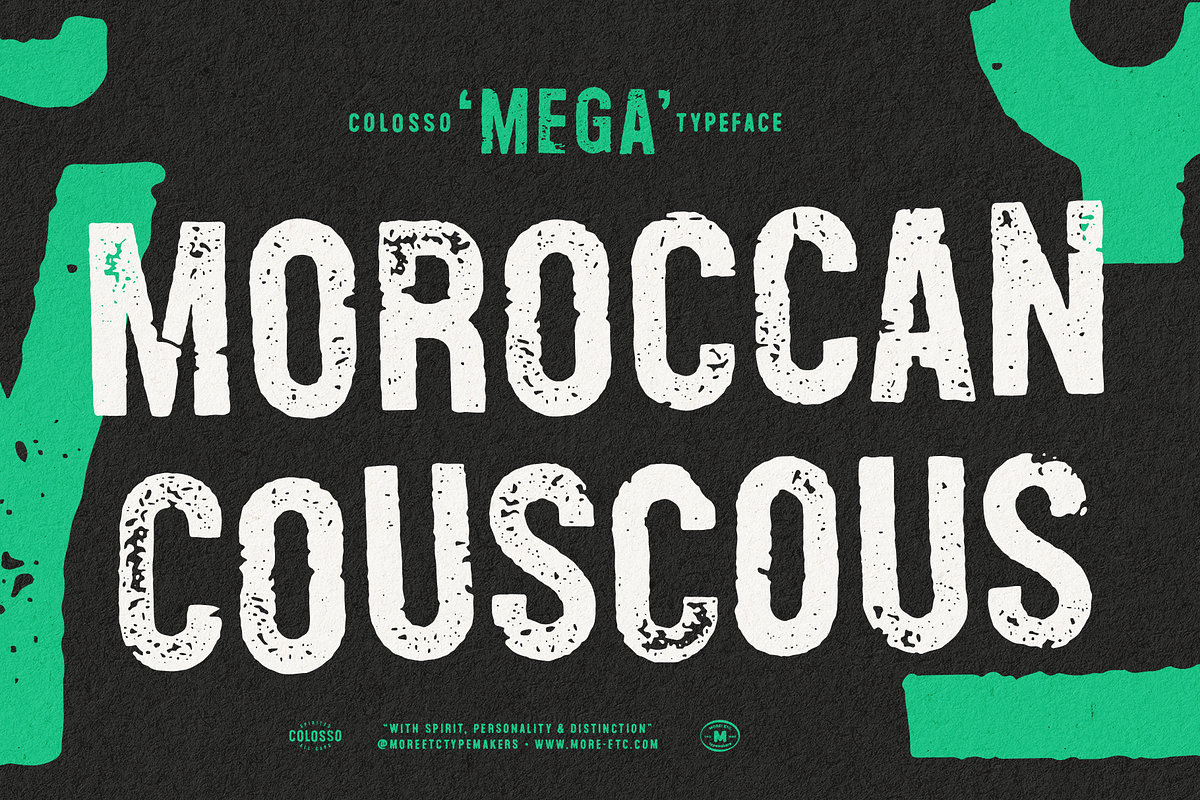 Colosso Mega Display Font, a Sans Serif Font by More Etc. Studios (Photo 9 of 13)