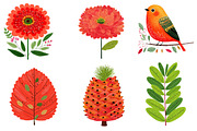 Fall Florals and Woodland Clipart, an Illustration by CreationArt (Thumbnail 3 of 6)