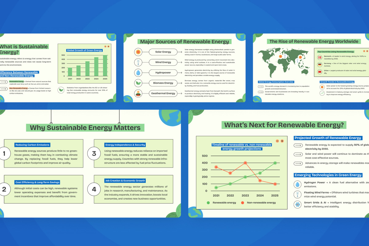 Renewable Energy Infographic, an Illustration by twinstd (Photo 4 of 4)