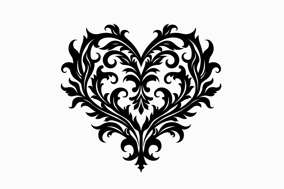 Vintage Heart Vector Design, an Illustration by Creativeshirt (Photo 6 of 21)