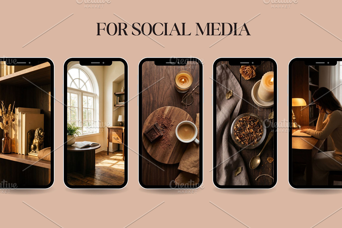 60 Walnut Home Office Stock Photos, a Business Photo by Selenique Studio (Photo 4 of 9)