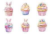 Easter Cupcakes Clipart, an Illustration by Design Market (Thumbnail 4 of 5)