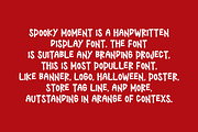 Spooky Moment - Halloween Font, a Handwritten Font by QR Design Studio (Thumbnail 4 of 7)