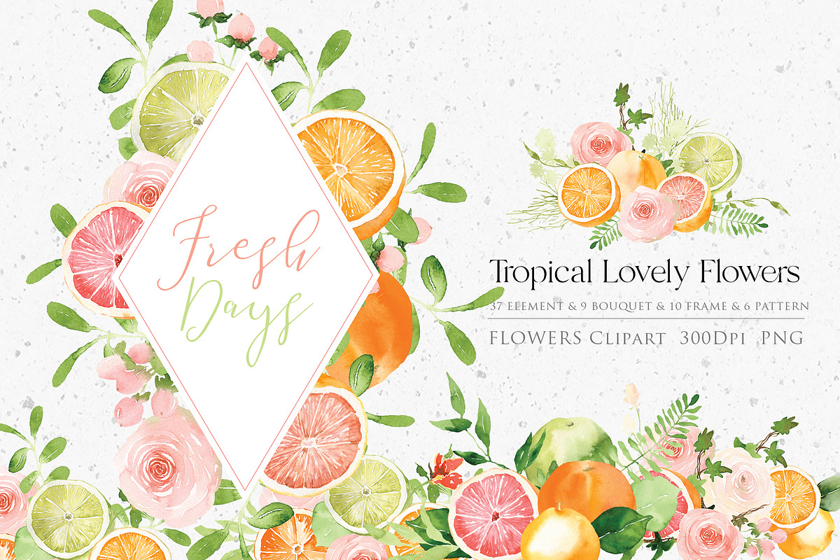Watercolor flower - Fresh Days, an Illustration by Beigetime (Photo 1 of 12)