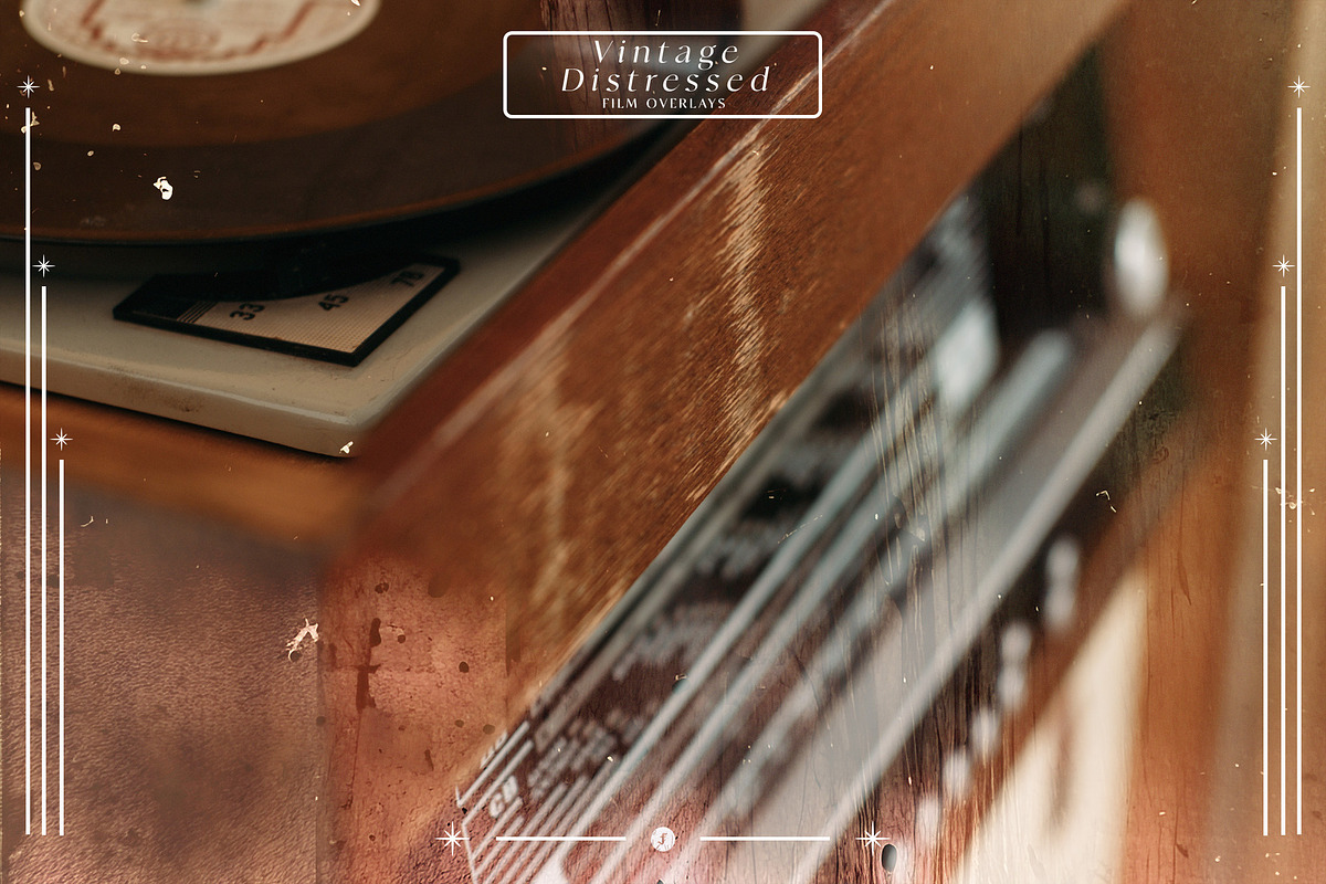 Vintage Distressed Film Overlays, a Texture Graphic by Freezerondigital (Photo 3 of 13)