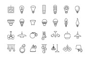 Lighting Icons Set Collection, an Outline Icon by Tettygreen (Thumbnail 3 of 3)